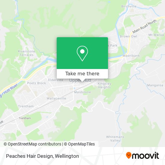 Peaches Hair Design map