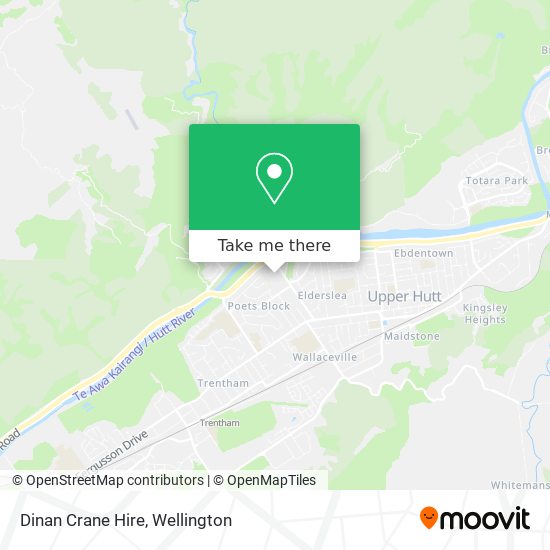 Dinan Crane Hire map