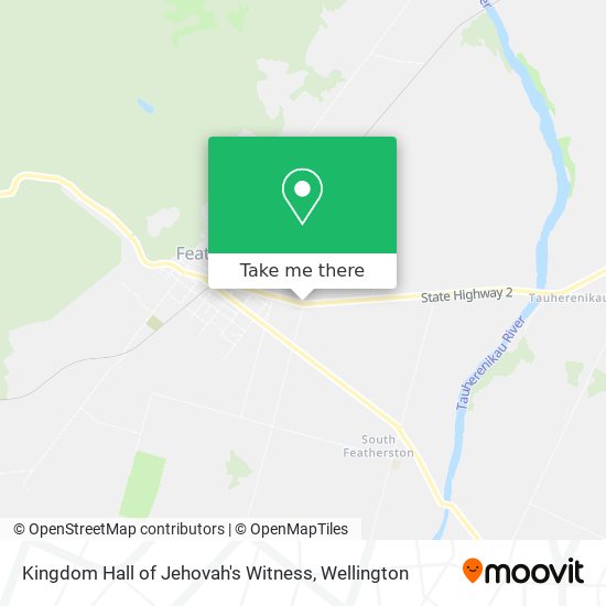 Kingdom Hall of Jehovah's Witness map