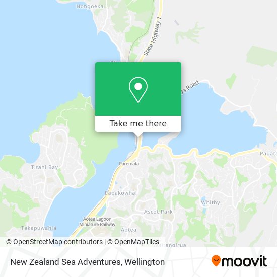 New Zealand Sea Adventures map