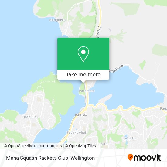 Mana Squash Rackets Club map