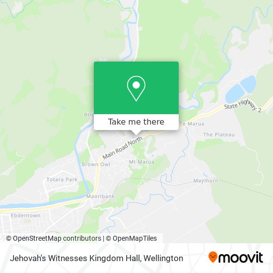 Jehovah's Witnesses Kingdom Hall map