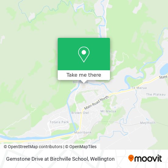 Gemstone Drive at Birchville School map