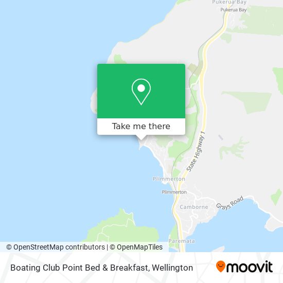 Boating Club Point Bed & Breakfast map