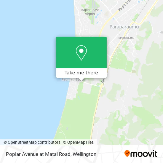 Poplar Avenue at Matai Road map