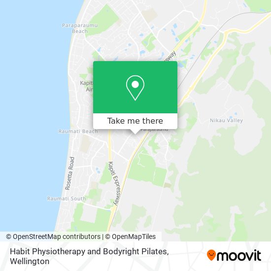 Habit Physiotherapy and Bodyright Pilates map