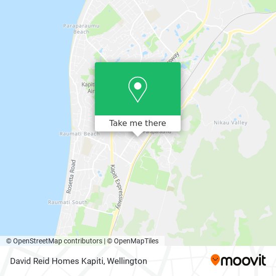 David Reid Homes Kapiti map