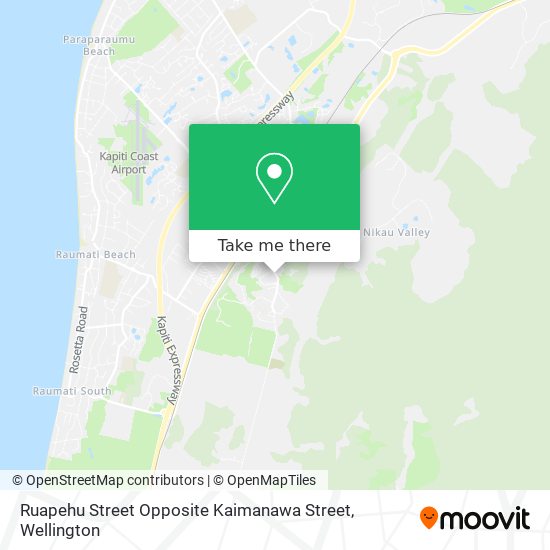 Ruapehu Street Opposite Kaimanawa Street map