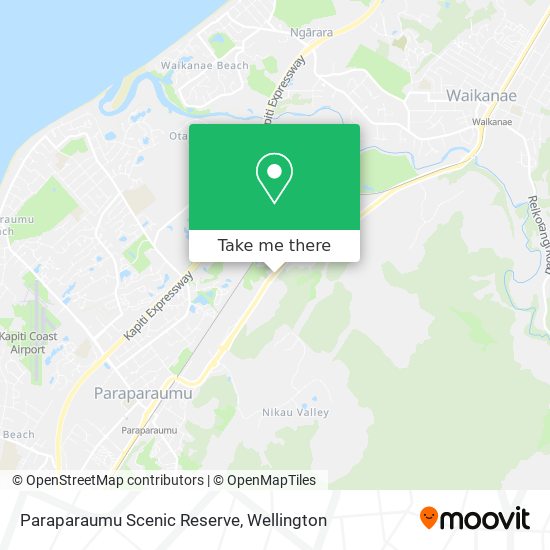 Paraparaumu Scenic Reserve map
