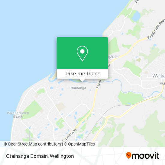 Otaihanga Domain map