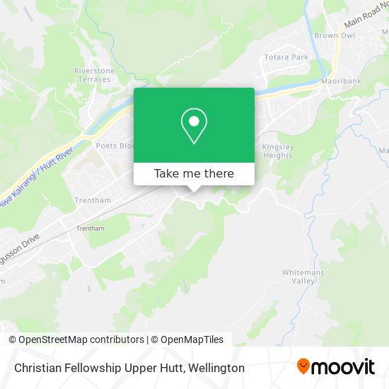 Christian Fellowship Upper Hutt map