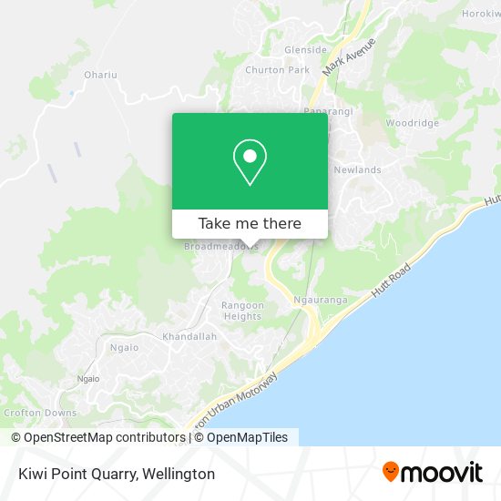 Kiwi Point Quarry map