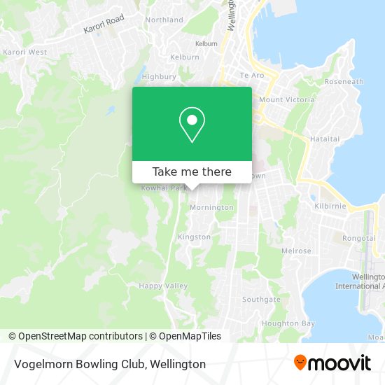 How to get to Vogelmorn Bowling Club in Vogeltown West by Bus or Train?