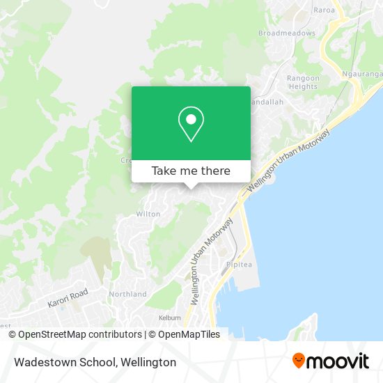 Wadestown School map