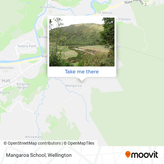 Mangaroa School map