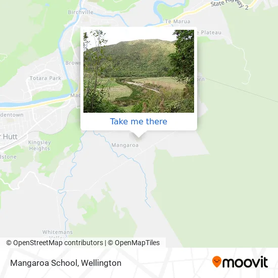 Mangaroa School map