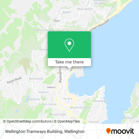 Wellington Tramways Building map