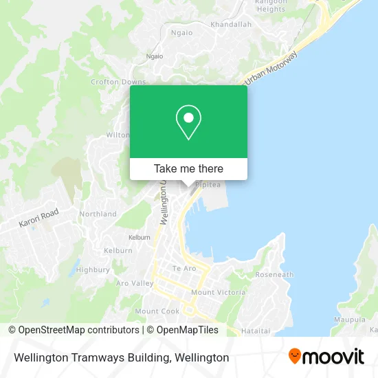 Wellington Tramways Building map