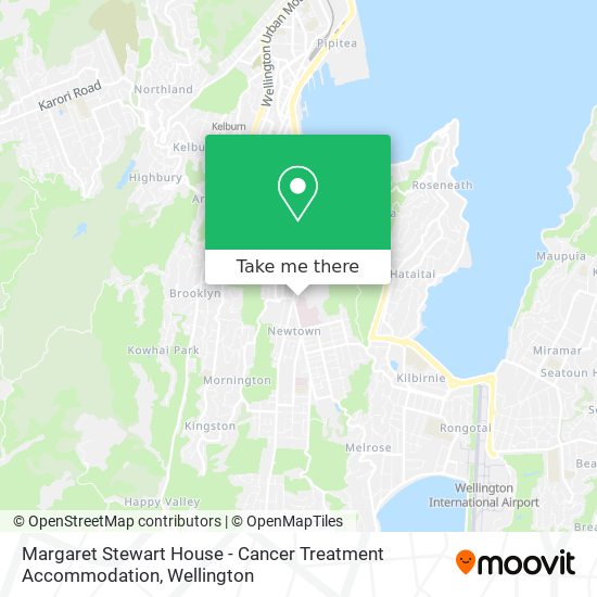 Margaret Stewart House - Cancer Treatment Accommodation map