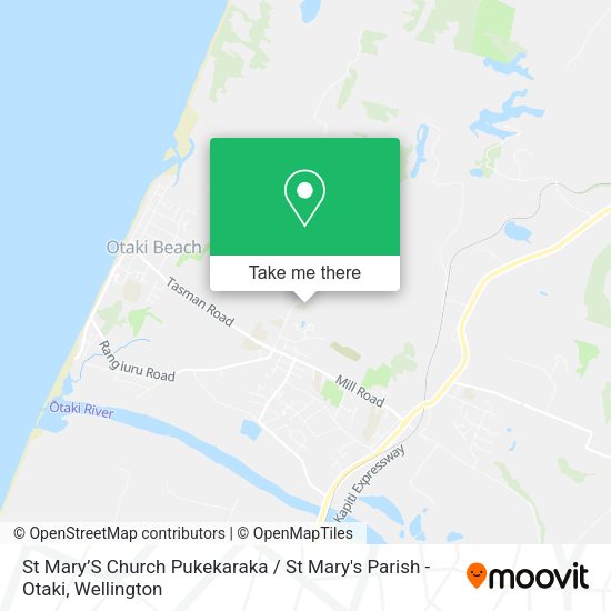 St Mary’S Church Pukekaraka / St Mary's Parish - Otaki map