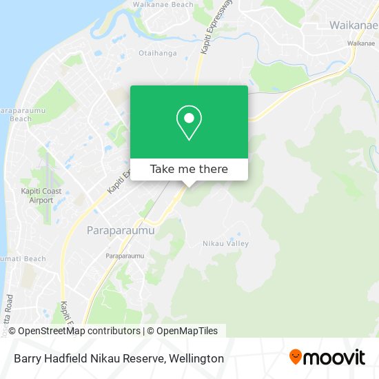 Barry Hadfield Nikau Reserve map