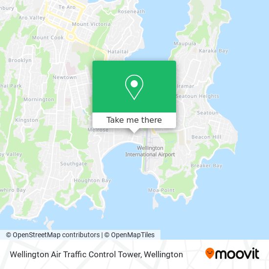 Wellington Air Traffic Control Tower map