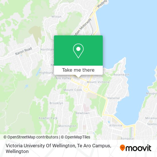 Victoria University Of Wellington, Te Aro Campus map