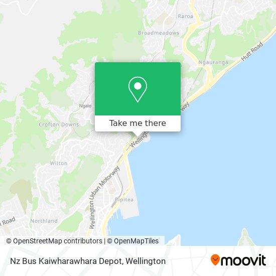 Nz Bus Kaiwharawhara Depot map