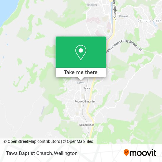 Tawa Baptist Church map