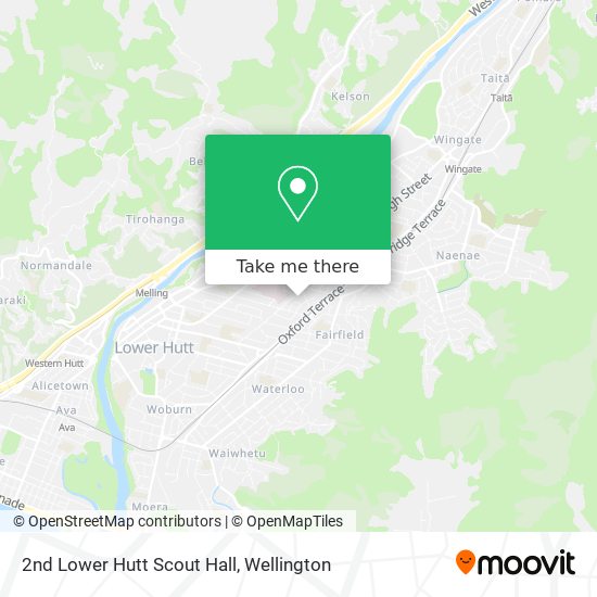 2nd Lower Hutt Scout Hall map