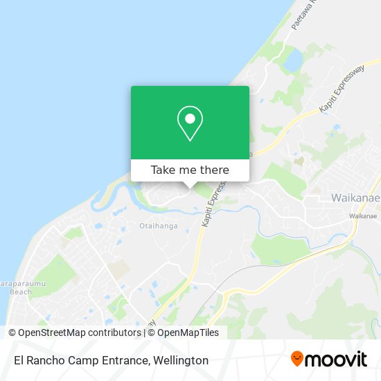 El Rancho Camp Entrance map