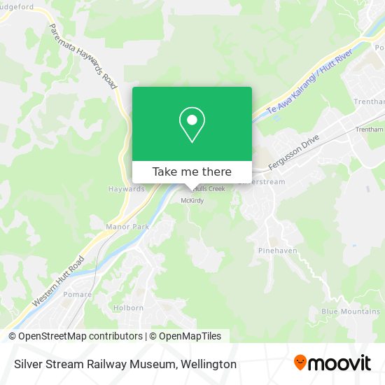 Silver Stream Railway Museum map