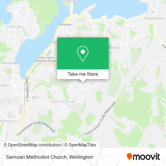 Samoan Methodist Church map
