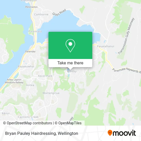 Bryan Pauley Hairdressing map