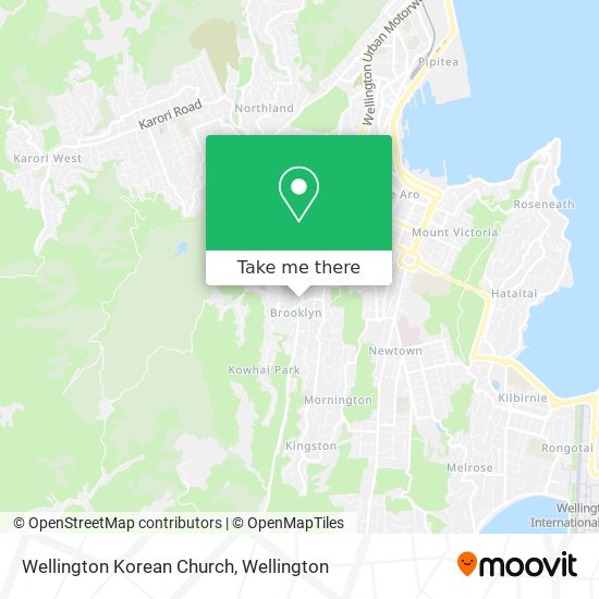 Wellington Korean Church map