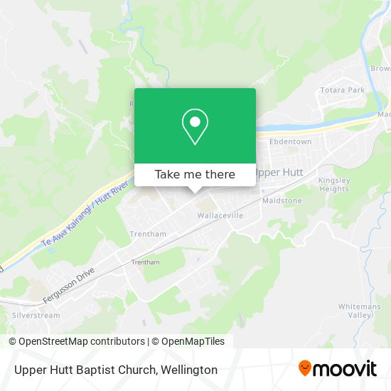Upper Hutt Baptist Church map