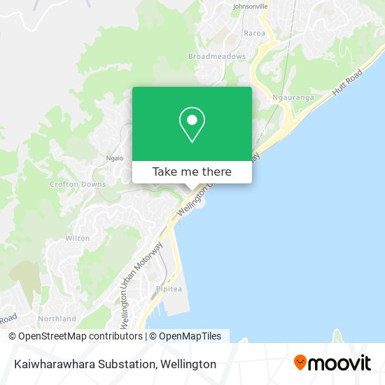 Kaiwharawhara Substation map