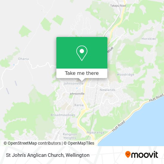 St John's Anglican Church map
