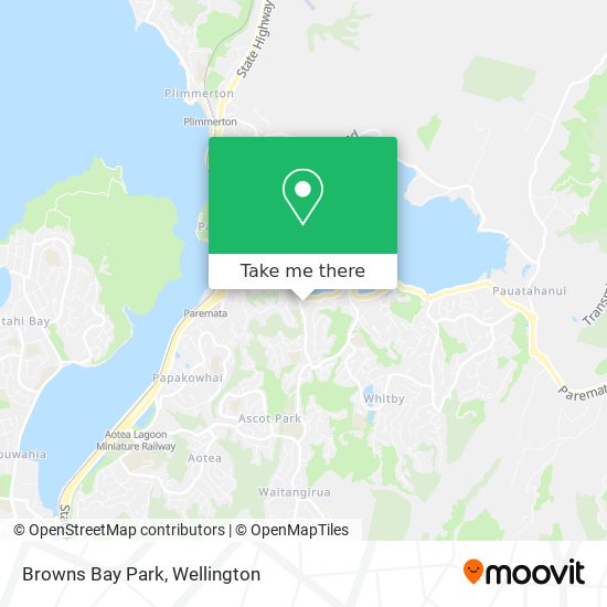 Browns Bay Park map