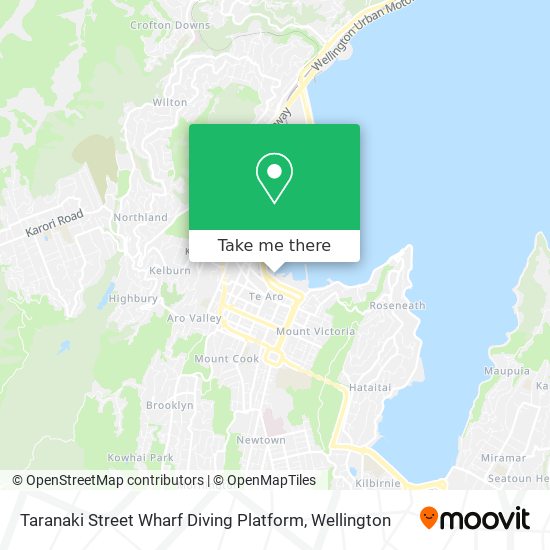 Taranaki Street Wharf Diving Platform map