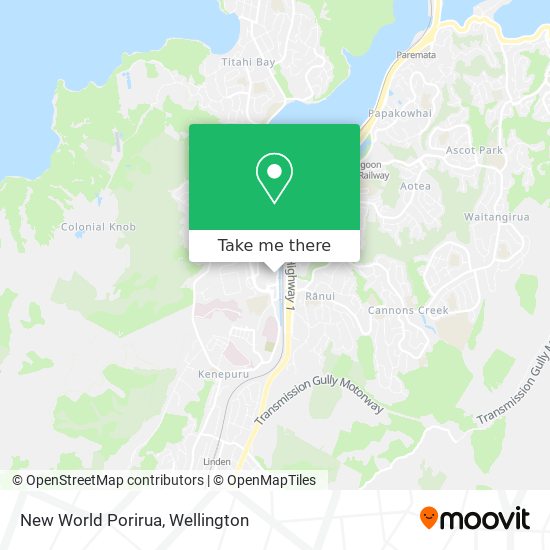 New World Porirua map
