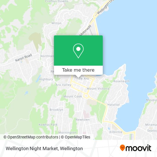 Wellington Night Market map