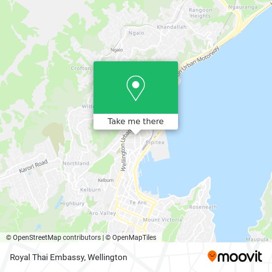 Royal Thai Embassy map