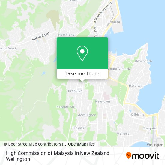 High Commission of Malaysia in New Zealand map