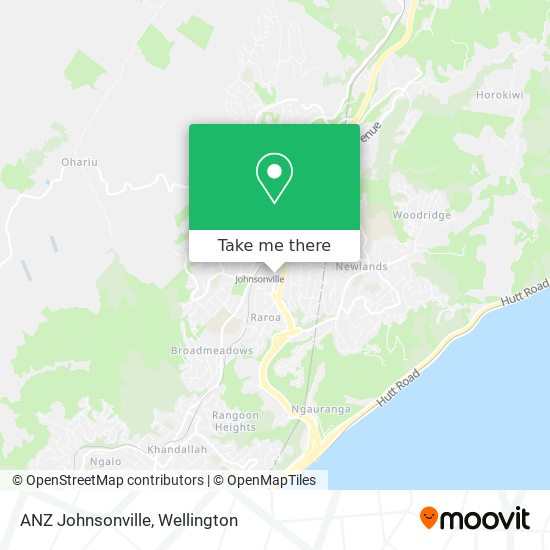 ANZ Johnsonville map