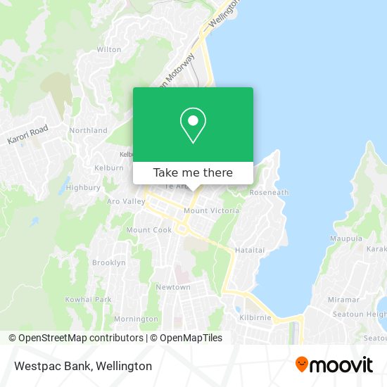 Westpac Bank map