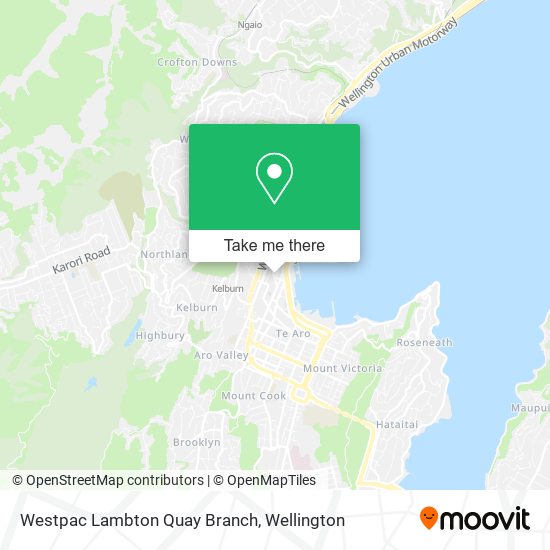 Westpac Lambton Quay Branch map