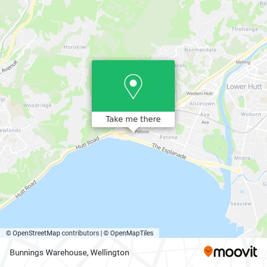 Bunnings Warehouse map