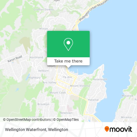 Wellington Waterfront map