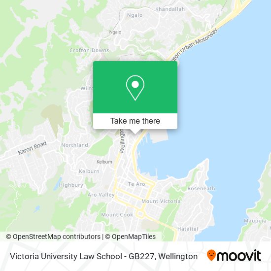 Victoria University Law School - GB227 map